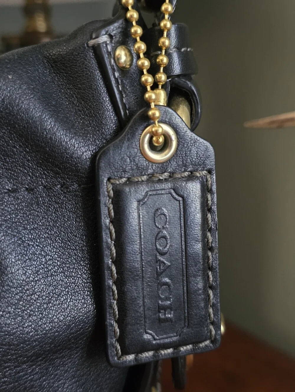 Coach 10615M Carly Hobo Shoulder Bag Black Leather Purse Y2K